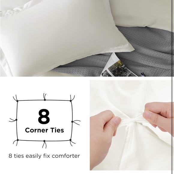 Luxurious White Bedding Set (054) - Picture 2 of 4